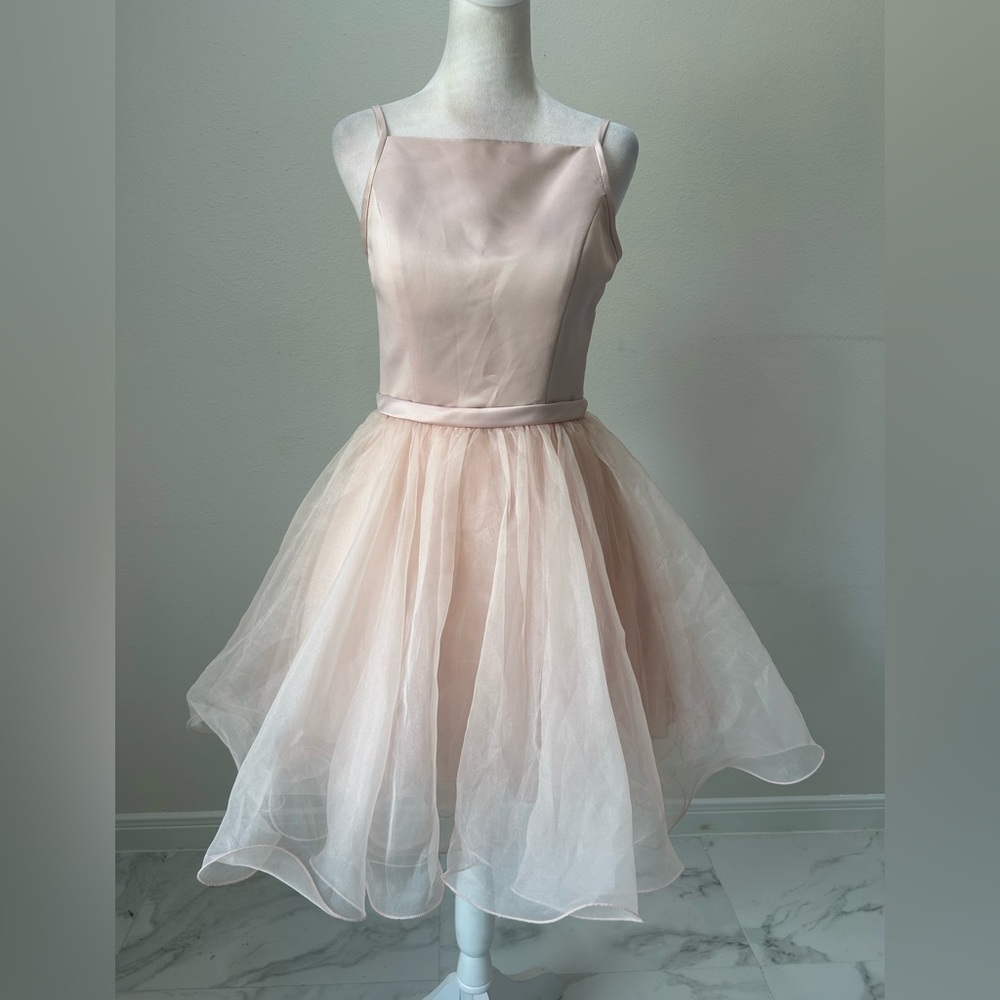 Mori Lee by Madeline Gardner Blush Pink Formal Dress, Size 6